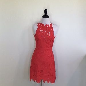 Free People red lace dress